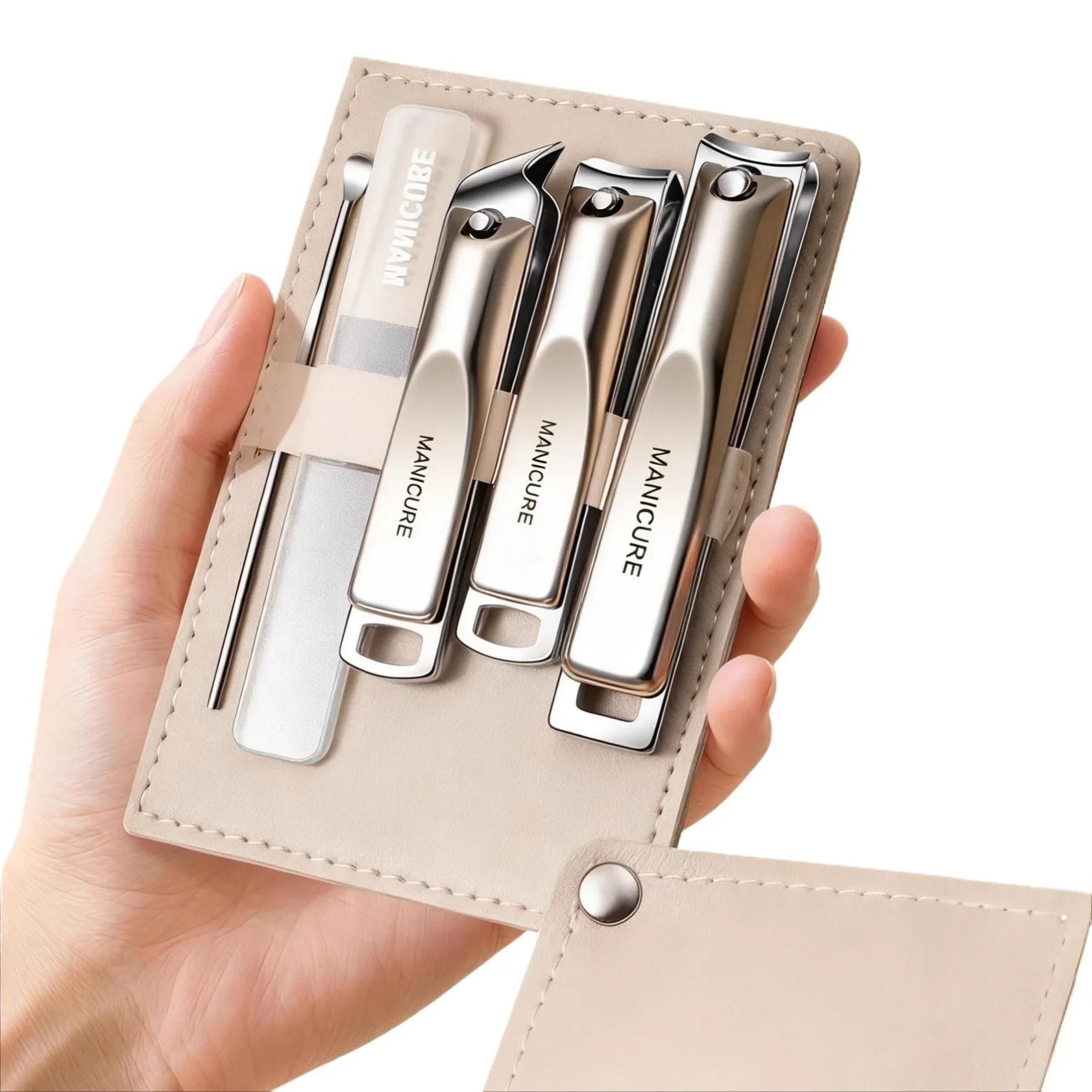 Manicure 5 Pcs Set Personal Care Nail Clipper Kit Nail Clipper Set Grooming Kit Gift for Relatives Friends Families Travel Gifts
Manicure 5 Pcs Set Personal Care Nail Clipper Kit Nail Clipper Set Grooming Kit Gift for Relatives Friends Families Travel Gifts