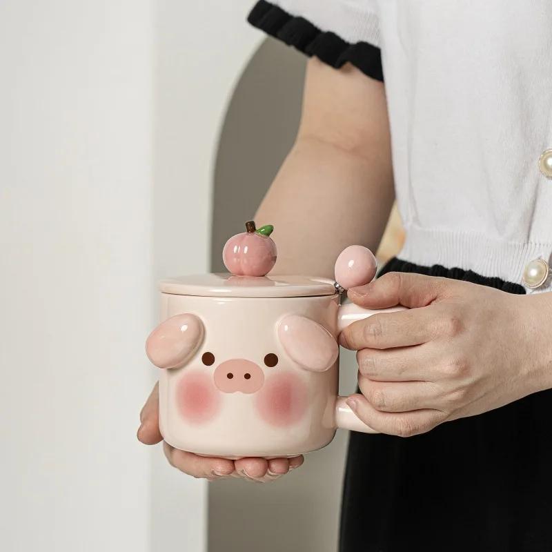 Керамическая кружка для кофе с мультяшным рисунком, с крышкой и ложкой, кружки для завтрака, кружка для пары, стаканы для воды, кружки для молока, кружки для молочного чая, чашка для послеобеденного чая 401-500ml розовый
Керамическая кружка для кофе с мультяшным рисунком, с крышкой и ложкой, кружки для завтрака, кружка для пары, стаканы для воды, кружки для молока, кружки для молочного чая, чашка для послеобеденного чая 401-500ml розовый