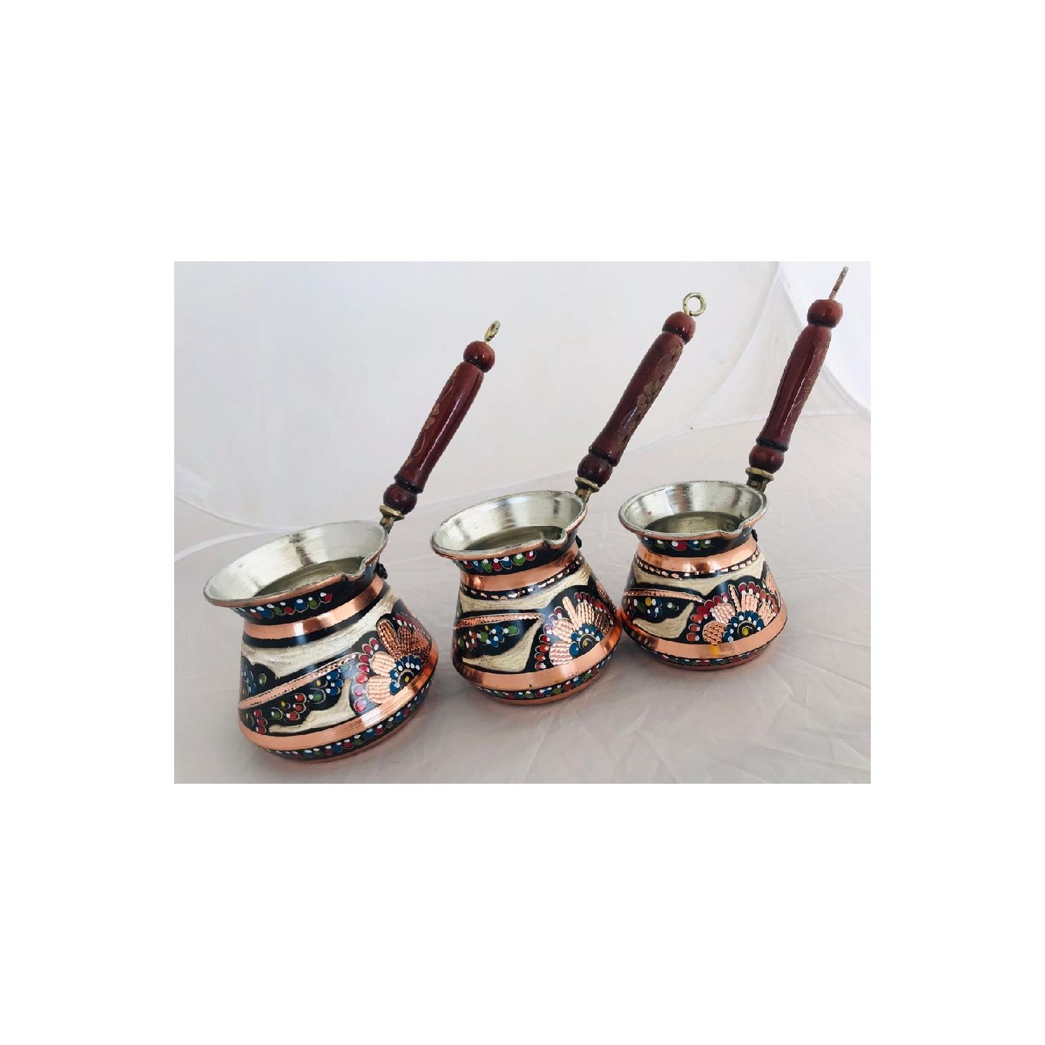 Кофейник с вышивкой из медной эмали, набор из 3 предметов D3
Кофейник с вышивкой из медной эмали, набор из 3 предметов D3