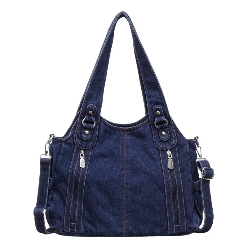 Denim bag for women2026New trendy casual shoulder bag, large-capacity tote bag, suitable for classes and commuting, crossbody ba темно-синього кольору
Denim bag for women2026New trendy casual shoulder bag, large-capacity tote bag, suitable for classes and commuting, crossbody ba темно-синього кольору