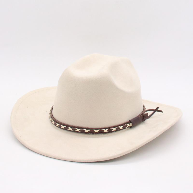 One-Word Belt Jazz Top Hat Men S And Women S Multi-Color Stage Hat Suede Woolen Felt Hat one size j
One-Word Belt Jazz Top Hat Men S And Women S Multi-Color Stage Hat Suede Woolen Felt Hat one size j