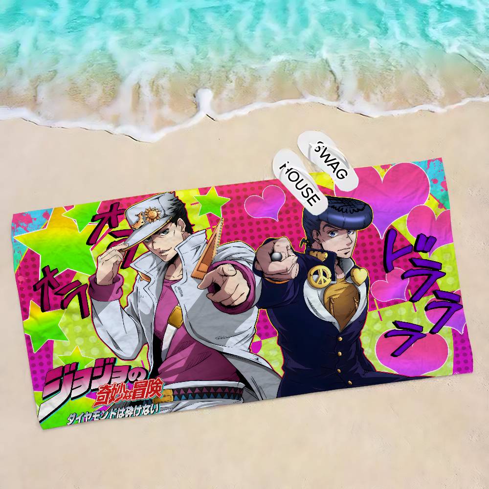 Аниме J-JojoS B-Bizarre A-Adventure Микрофибра Пляжное полотенце Впитывающее Быстросохнущее Мягкое Полотенце для йоги, плавания, курорта, альпинизма W40*H60(CM)
Аниме J-JojoS B-Bizarre A-Adventure Микрофибра Пляжное полотенце Впитывающее Быстросохнущее Мягкое Полотенце для йоги, плавания, курорта, альпинизма W40*H60(CM)
