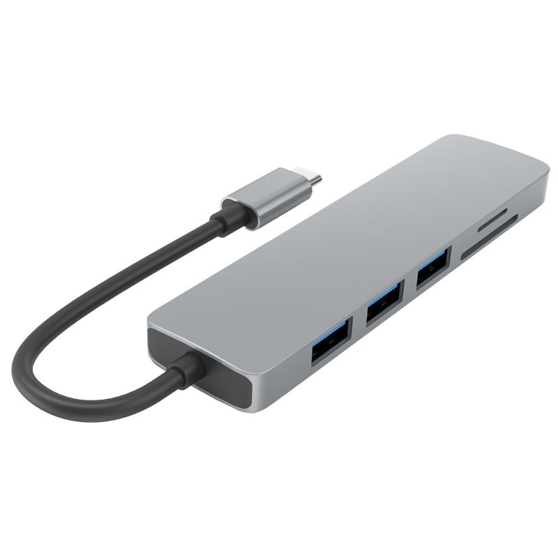 HC-13 Type-C 6-in-1 Hub Splitter 4K HDMI USB3.0/2.0 TF SD Card Reader Laptop Adapter Docking Station As Shown A
HC-13 Type-C 6-in-1 Hub Splitter 4K HDMI USB3.0/2.0 TF SD Card Reader Laptop Adapter Docking Station As Shown A