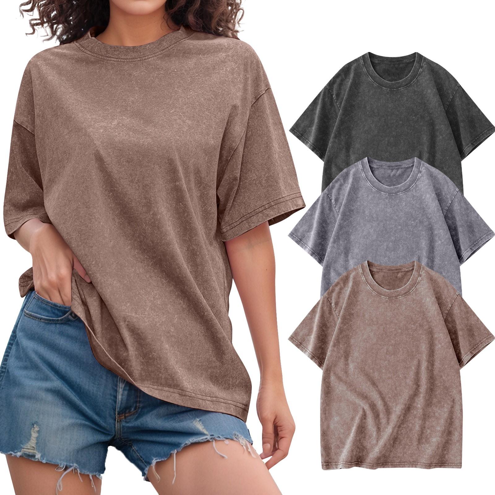 Футболка унисекс из 3 предметов, повседневная, свободная, однотонная, с круглым вырезом, пуловер, футболка с коротким рукавом, топ XXXL коричневый
Футболка унисекс из 3 предметов, повседневная, свободная, однотонная, с круглым вырезом, пуловер, футболка с коротким рукавом, топ XXXL коричневый