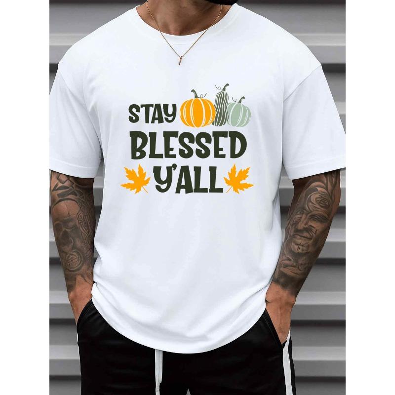 European sizes Men S Stay Blessed Y all T-Shirt | White Casual Short Sleeve Round Neck Tee with Positive Message Print 4XL білий
European sizes Men S Stay Blessed Y all T-Shirt | White Casual Short Sleeve Round Neck Tee with Positive Message Print 4XL білий