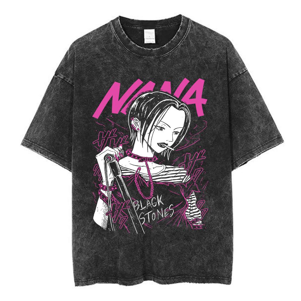 Nana Osaki Japanese Anime Vintage Washed T-shirt Men s Women Clothing Harajuku Short Sleeve T-shirts 100% Cotton Casual T Shirts S
Nana Osaki Japanese Anime Vintage Washed T-shirt Men s Women Clothing Harajuku Short Sleeve T-shirts 100% Cotton Casual T Shirts S