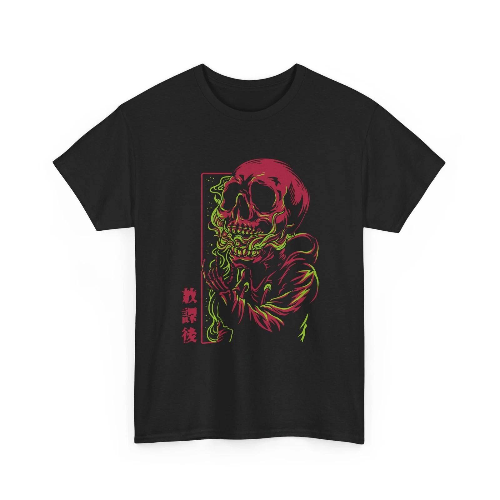 Neon Skull Smoking T-Shirt | Glowing Horror Illustration Cool T-Shirt, Gift Idea 2XL
Neon Skull Smoking T-Shirt | Glowing Horror Illustration Cool T-Shirt, Gift Idea 2XL