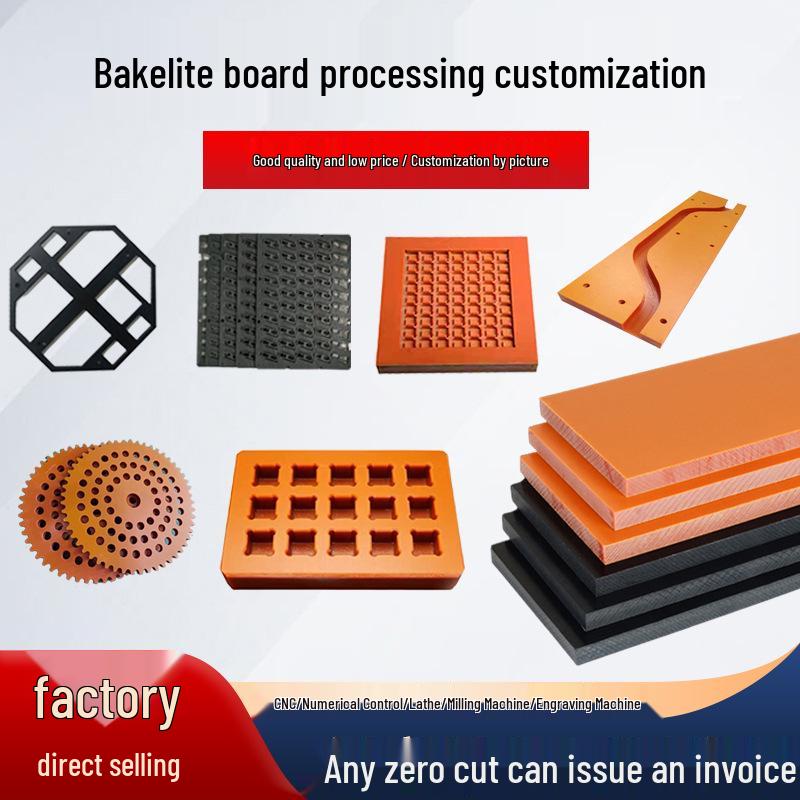 Orange-Red Bakelite Board: Custom Sizes, Black PF Insulation, Carving, Whole/Cut-to-Size, CNC Processing
Orange-Red Bakelite Board: Custom Sizes, Black PF Insulation, Carving, Whole/Cut-to-Size, CNC Processing