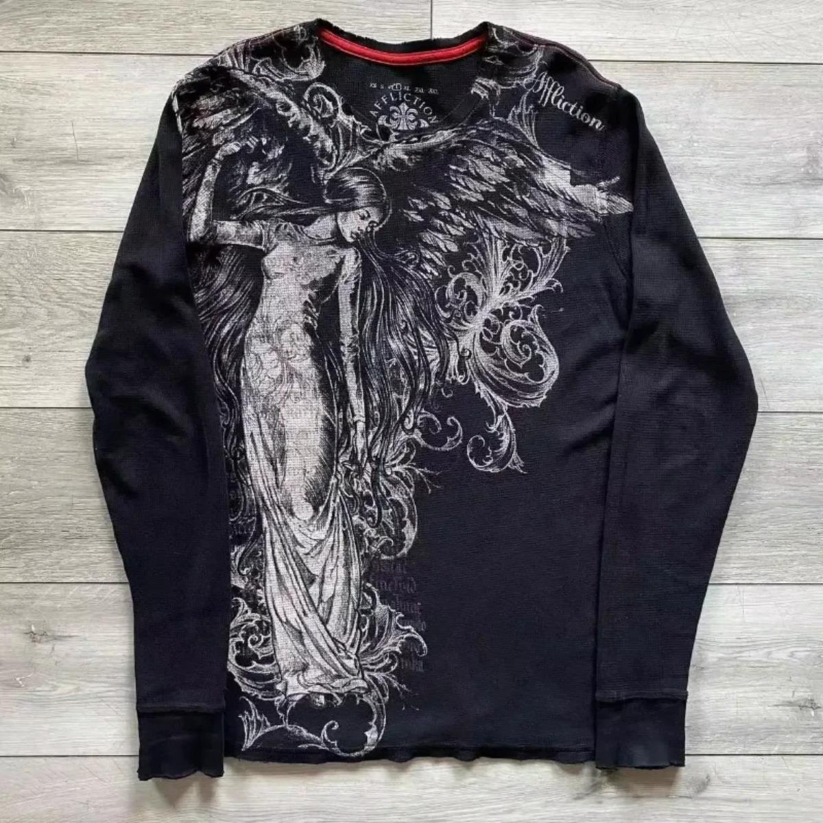 BeatStreet Y2K Gothic Harajuku Splice Printing White Long Sleeve New Punk Hip Hop Sexy T Shirt Fashion Casual Pure Cotton Loose Tops Unisex XS
BeatStreet Y2K Gothic Harajuku Splice Printing White Long Sleeve New Punk Hip Hop Sexy T Shirt Fashion Casual Pure Cotton Loose Tops Unisex XS