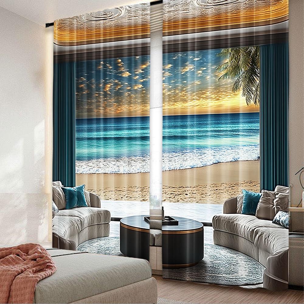 Fantasy Scenery Curtain Abstract Seascape Ocean Horizon Oriental Detailed Room Bedroom Living Set Of 2 Made Polyester Washable Area Ready W100*H70(CM)-Hooks&1PCS
Fantasy Scenery Curtain Abstract Seascape Ocean Horizon Oriental Detailed Room Bedroom Living Set Of 2 Made Polyester Washable Area Ready W100*H70(CM)-Hooks&1PCS