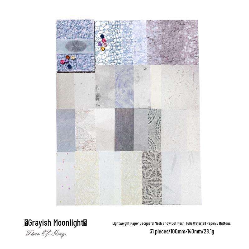 MòMò Romantic Series Mixed Material Paper Pack: Light Retro Lace Journals & DIY Decor in 6 Styles
MòMò Romantic Series Mixed Material Paper Pack: Light Retro Lace Journals & DIY Decor in 6 Styles