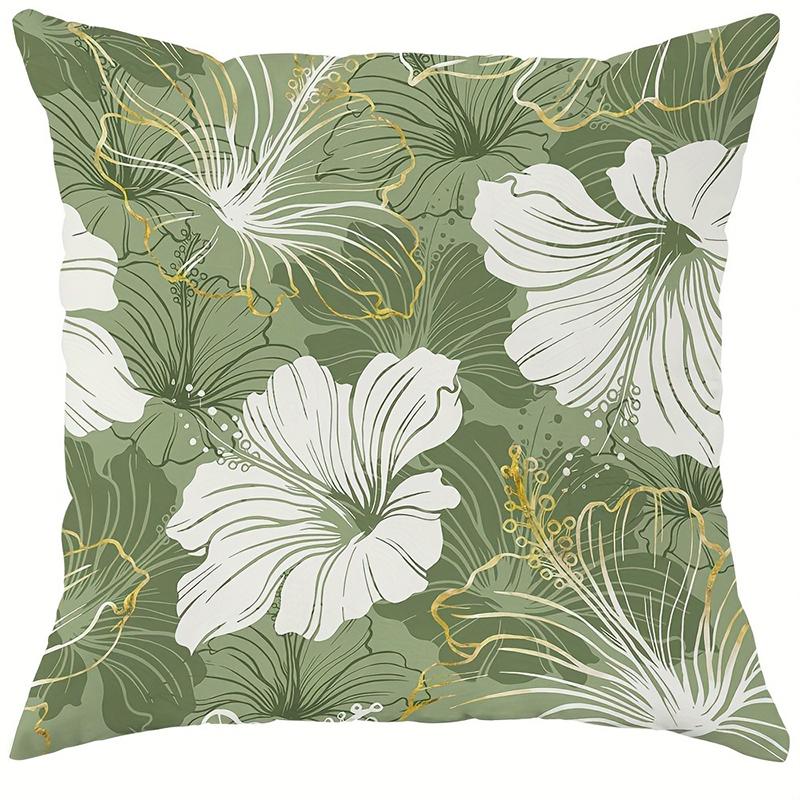 Green and White Spring Hibiscus Flower PillowcaseSuitable for sofa car bedroom decorative cushion cover pillow cover 16x16Inch
Green and White Spring Hibiscus Flower PillowcaseSuitable for sofa car bedroom decorative cushion cover pillow cover 16x16Inch