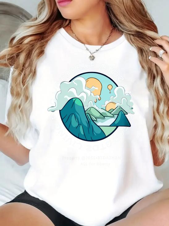 Camping Series American Vintage Print Outdoor City Loose Casual Cotton Round Collar Unisexs and Womens Short Sleeve Tshirts S
Camping Series American Vintage Print Outdoor City Loose Casual Cotton Round Collar Unisexs and Womens Short Sleeve Tshirts S