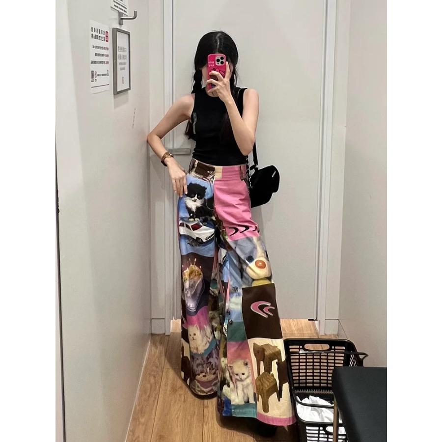 Womens Floor Long Full Pants Cartoon Cake Baggy Loose Wide Straight Leg High Waist Pant @harajuku gothic grunge y2k
Womens Floor Long Full Pants Cartoon Cake Baggy Loose Wide Straight Leg High Waist Pant @harajuku gothic grunge y2k
