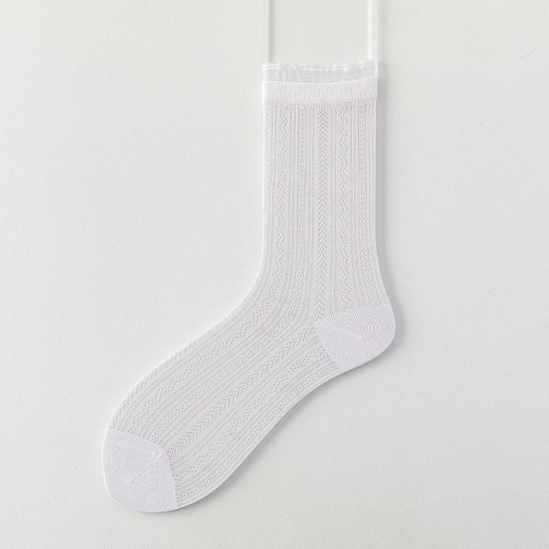 Cool Feeling Silk Socks for Children - Mid-Calf Tube Socks with Mesh Ventilation, Odor-Resistant, Padded Socks with Lace Edges 1 pair світло-фіолетового кольору
Cool Feeling Silk Socks for Children - Mid-Calf Tube Socks with Mesh Ventilation, Odor-Resistant, Padded Socks with Lace Edges 1 pair світло-фіолетового кольору