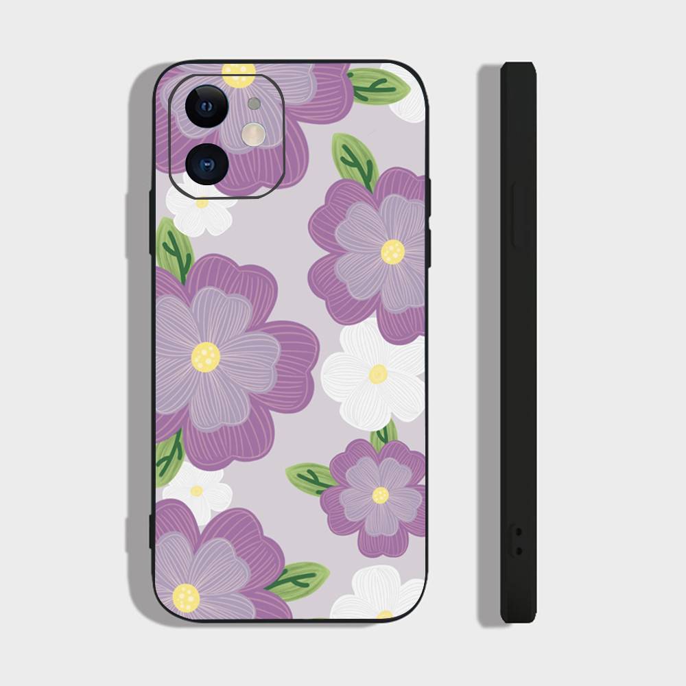 Simple Flower Cartoon Phone Case For IPhone 17 Air 16 15 14 13 Pro Max 11 12 Black Silicone Cover IPHONE 12MINI
Simple Flower Cartoon Phone Case For IPhone 17 Air 16 15 14 13 Pro Max 11 12 Black Silicone Cover IPHONE 12MINI