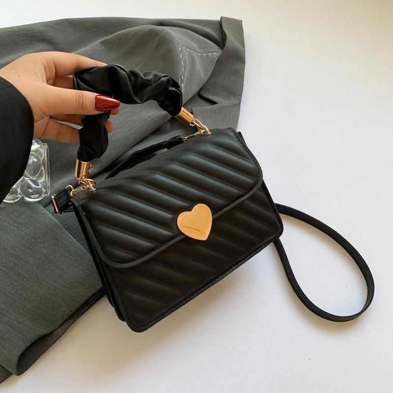 2024 летняя новая сумка женская сумка модная тенденция ниша повседневная личность маленькая квадратная сумка сумка через плечо чёрный