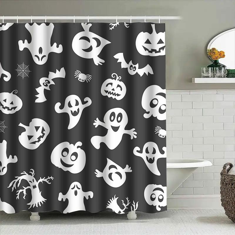 1Pchalloween Ghost Printed Shower Curtain Spooky White Black Scary Theme Bathroom Decor W60H190(CM)-1 Pcs
1Pchalloween Ghost Printed Shower Curtain Spooky White Black Scary Theme Bathroom Decor W60H190(CM)-1 Pcs
