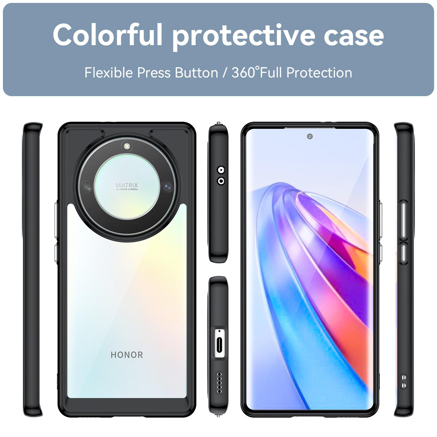 For Honor Magic5 Lite 5G/X40 5G/X9a 5G Clear Phone Case TPU+Acrylic Shockproof Protective Cover Transparent
For Honor Magic5 Lite 5G/X40 5G/X9a 5G Clear Phone Case TPU+Acrylic Shockproof Protective Cover Transparent