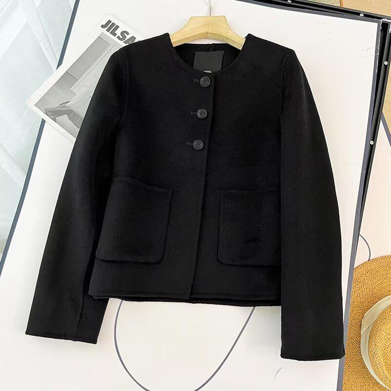 2025 Spring Women s Versatile Round Neck Single-Breasted Long Sleeve Jacket with Pocket Decor S
2025 Spring Women s Versatile Round Neck Single-Breasted Long Sleeve Jacket with Pocket Decor S