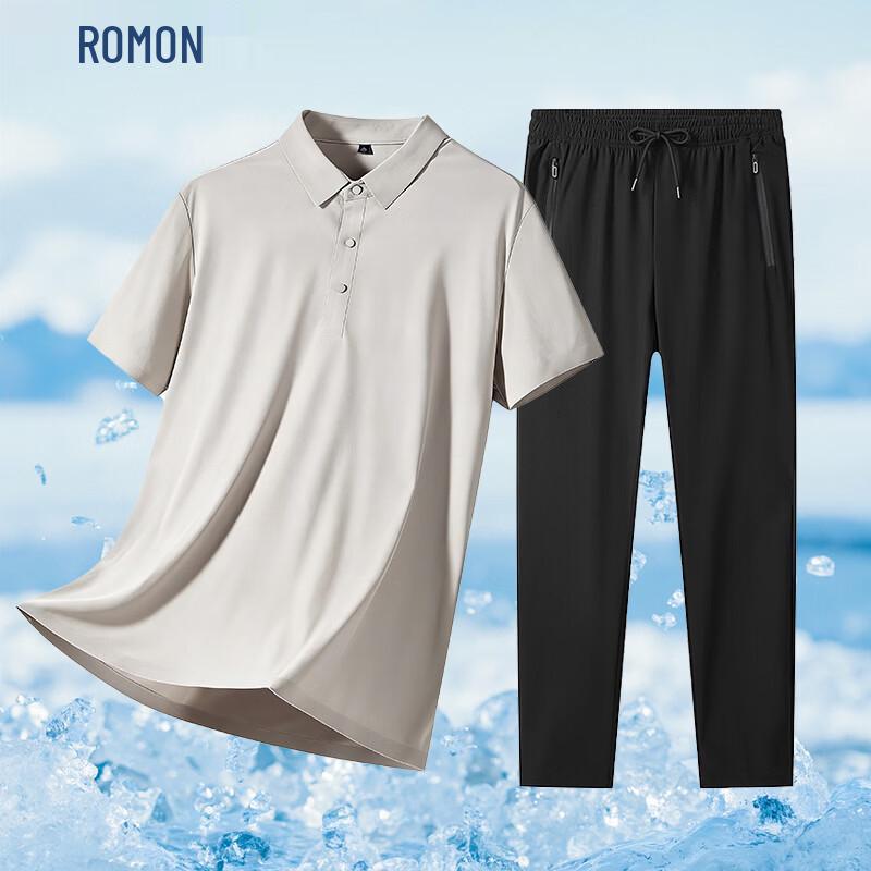 ROMON Men s Seamless Ice Silk Polo Shirt & Shorts Set 3XL
ROMON Men s Seamless Ice Silk Polo Shirt & Shorts Set 3XL