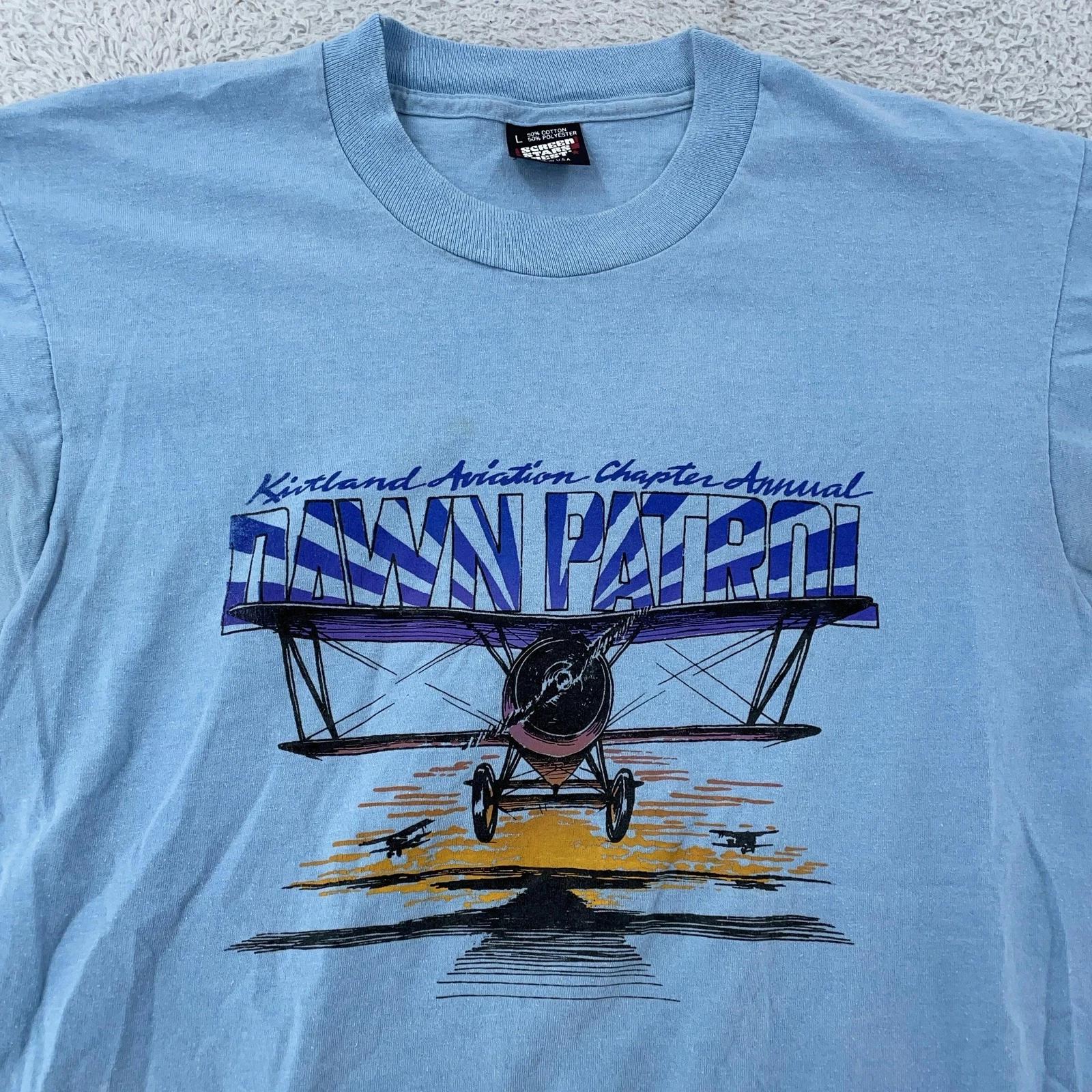 Vintage Dawn Patrol Kirtland Aviation T-Shirt Medium Air Force Base Airshow 90s 3XL
Vintage Dawn Patrol Kirtland Aviation T-Shirt Medium Air Force Base Airshow 90s 3XL