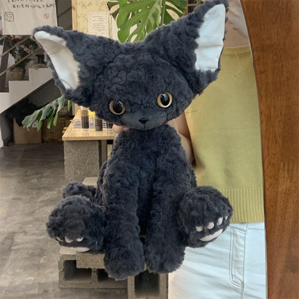 Soft Devon Rex Cat Plush Toy Big Eyes Devon Rex Throw Pillow Devon Rex Animal Doll Birthday Gift чорний
Soft Devon Rex Cat Plush Toy Big Eyes Devon Rex Throw Pillow Devon Rex Animal Doll Birthday Gift чорний