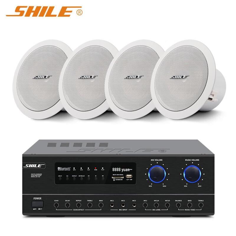 SHILE 8-inch Coaxial Ceiling Speaker System for Public Address CN plug (adapter included)
SHILE 8-inch Coaxial Ceiling Speaker System for Public Address CN plug (adapter included)