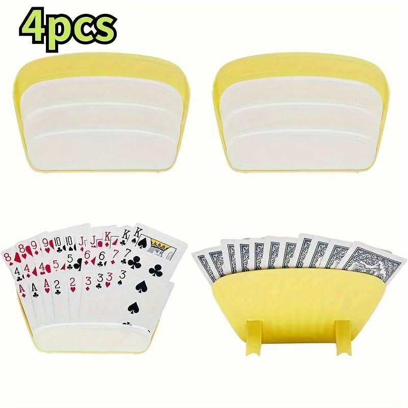 4-Pack Yellow PVC Card Holders for Playing Cards, Poker Party, Family Game Night, Card Game Accessories
4-Pack Yellow PVC Card Holders for Playing Cards, Poker Party, Family Game Night, Card Game Accessories