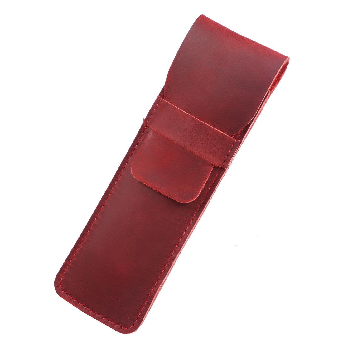 Unisex Crazy Horse Leather Fountain Pen Case - Personalized Retro Protective Stationery Bag, Creative Gift.
Unisex Crazy Horse Leather Fountain Pen Case - Personalized Retro Protective Stationery Bag, Creative Gift.