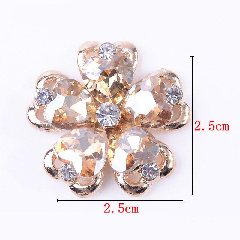 Engood 50Pcs Crystal Glass Flower Rhinestone Alloy Buttons Sewing Trim Embellishments Craft DIY Hair Apparel Clothes Accessories шампанського
Engood 50Pcs Crystal Glass Flower Rhinestone Alloy Buttons Sewing Trim Embellishments Craft DIY Hair Apparel Clothes Accessories шампанського