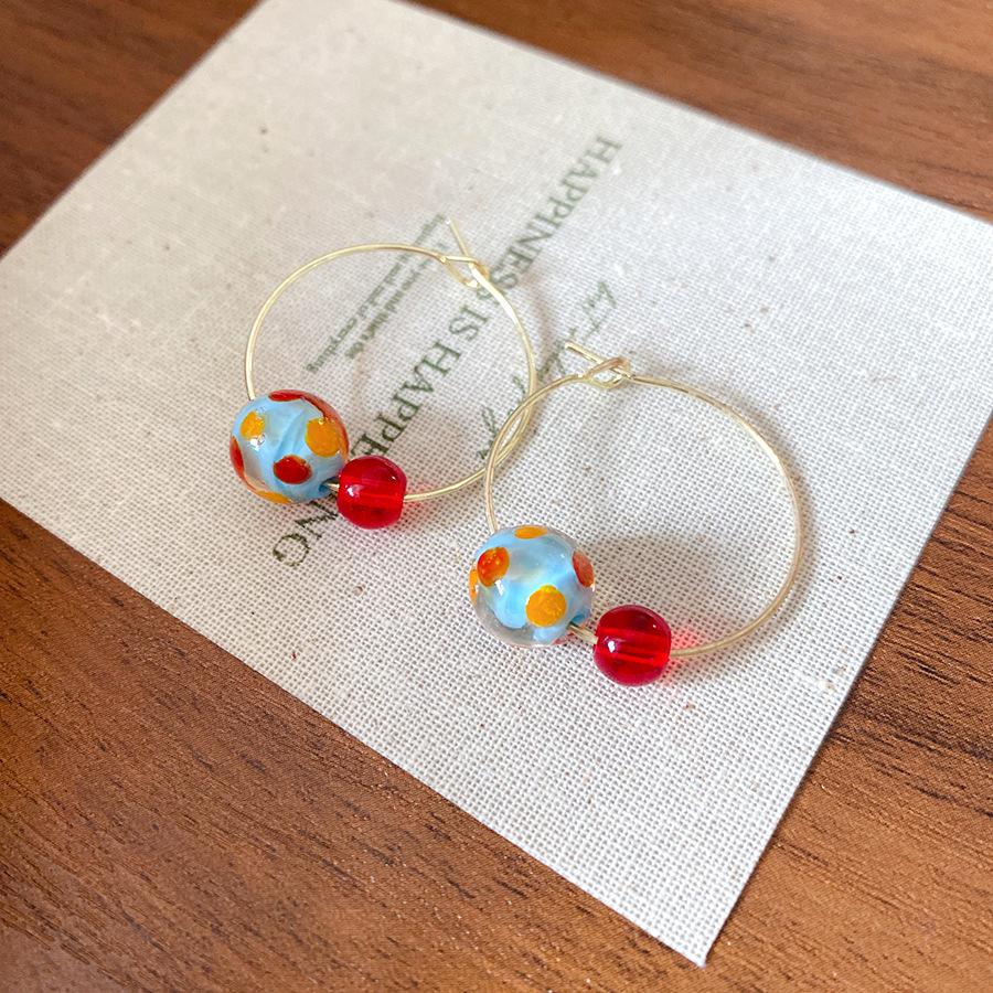 Summer color resin round ear buckle small fresh and sweet temperament earrings versatile commuter earrings design sense niche
Summer color resin round ear buckle small fresh and sweet temperament earrings versatile commuter earrings design sense niche