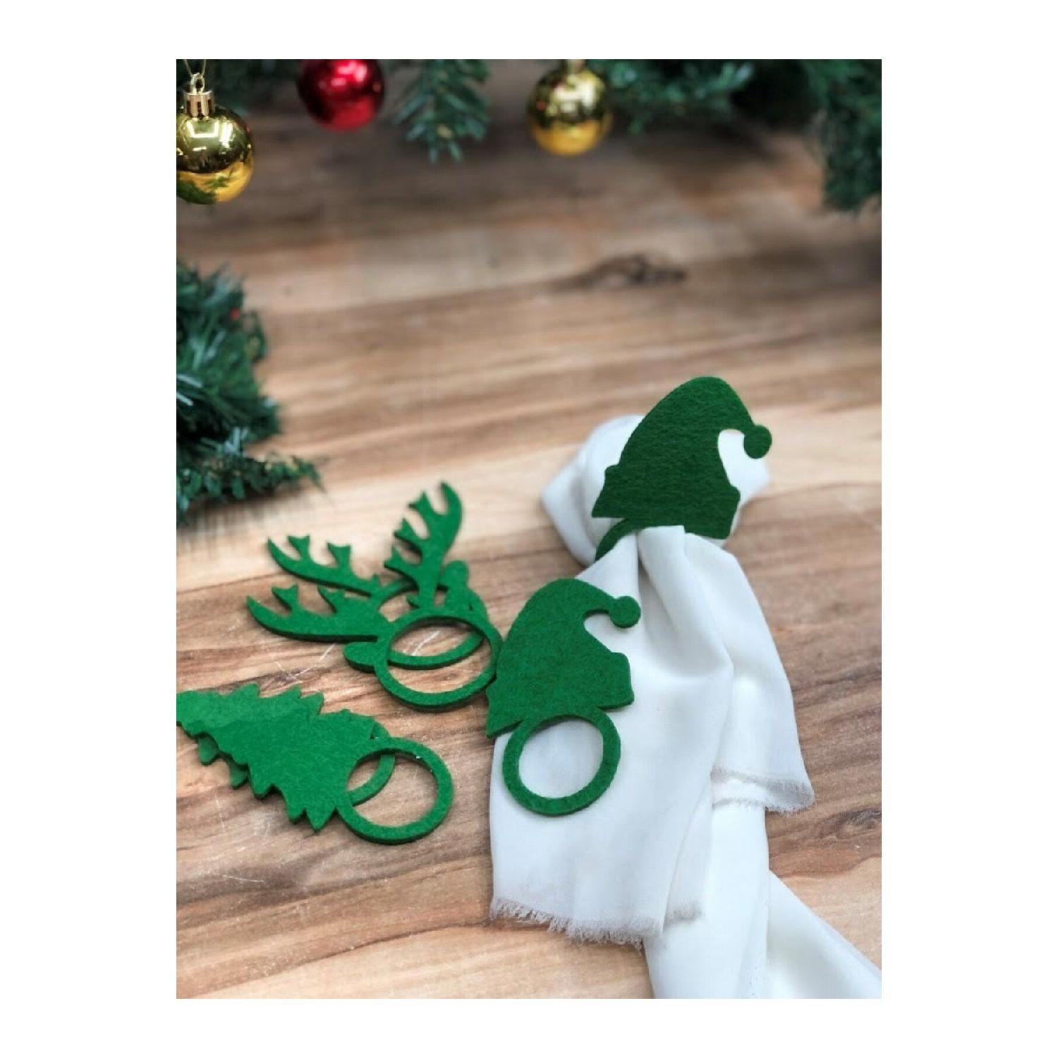 6-piece Green Felt Decorative Christmas Tableware Presentation Napkin Ring Napkin Ring Christmas Figures Mixed
6-piece Green Felt Decorative Christmas Tableware Presentation Napkin Ring Napkin Ring Christmas Figures Mixed