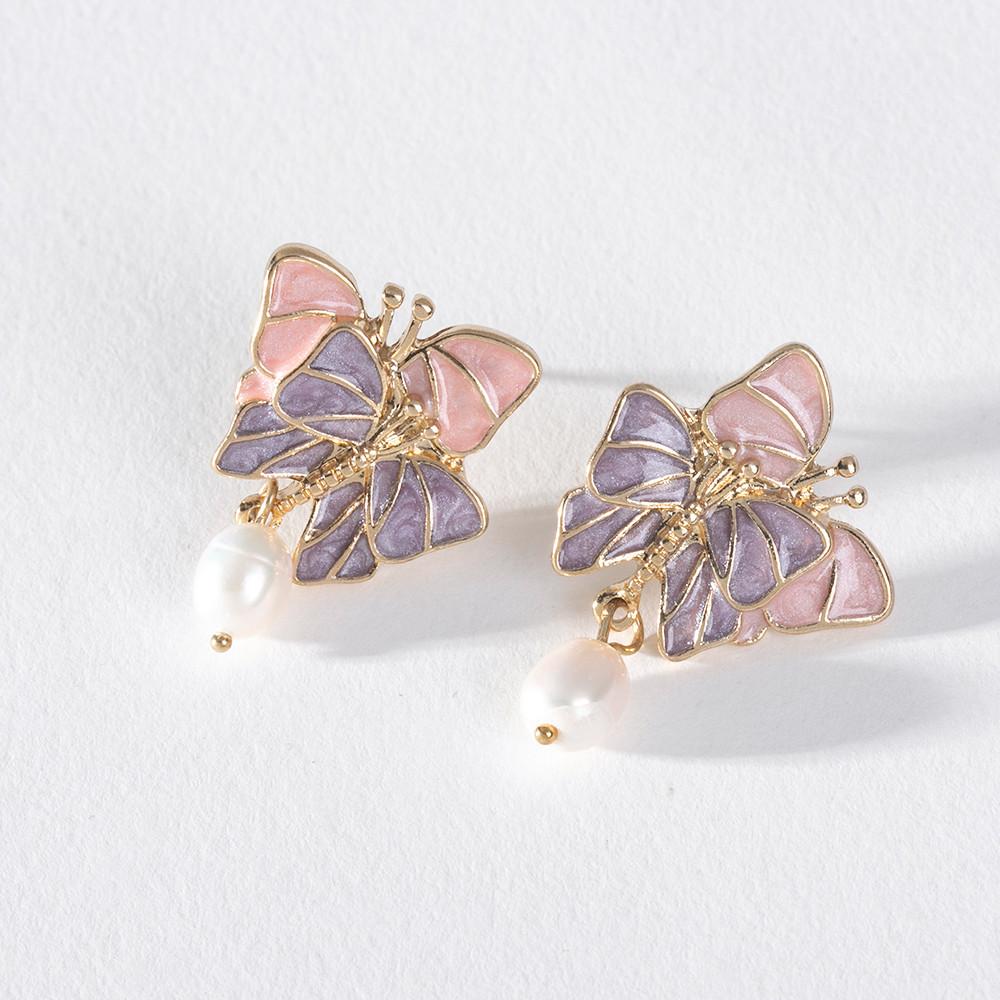 Pinkdudu Dreamy Lavender Butterfly Studs Vintage-Inspired Earrings with a Soft Hong Kong Vibe PD1007
Pinkdudu Dreamy Lavender Butterfly Studs Vintage-Inspired Earrings with a Soft Hong Kong Vibe PD1007