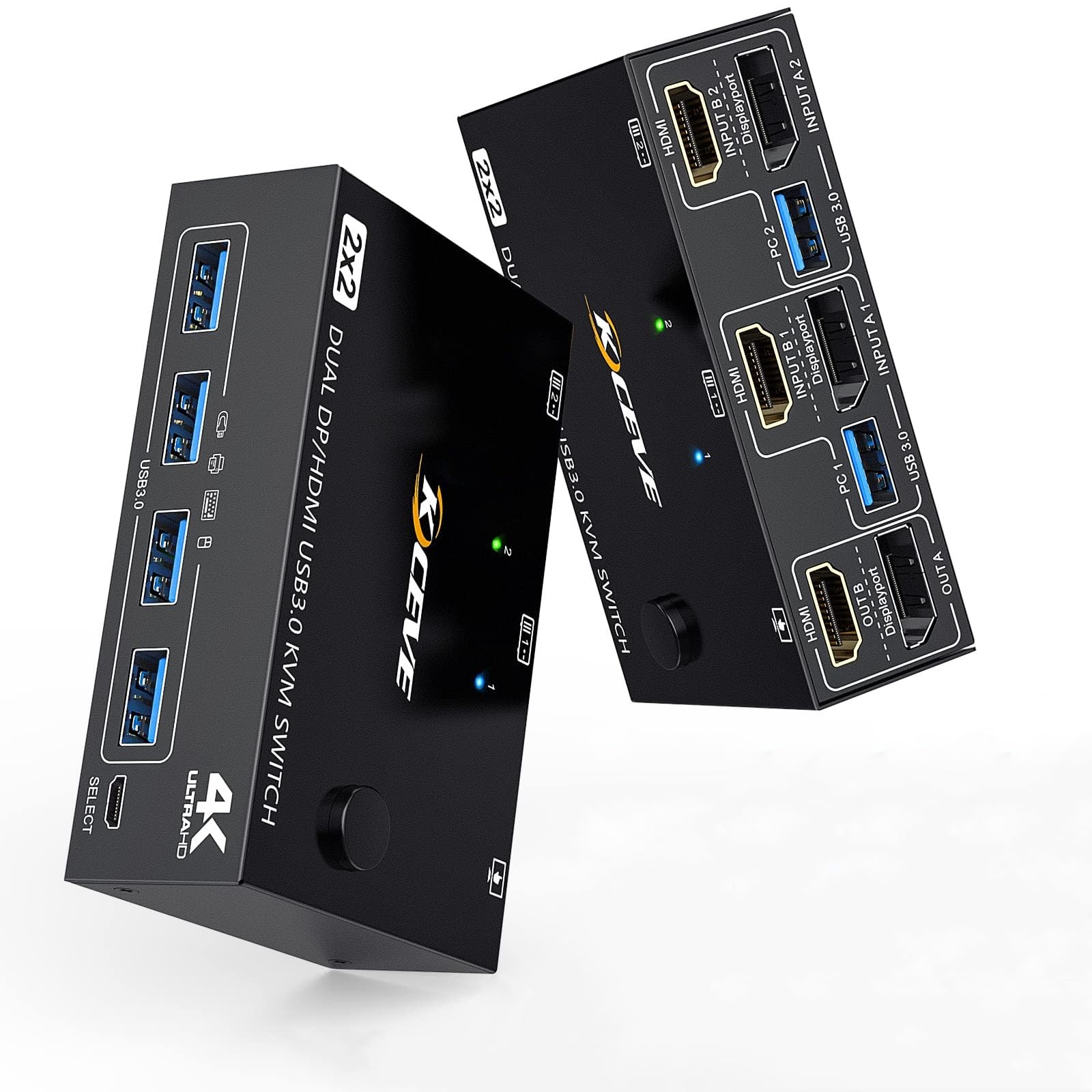 Переключатель HDMI DisplayPort KVM DP HDMI KVM с двумя дисплеями, 2 входами и 2 выходами, ПК-переключатель с поддержкой 2 мониторов и 1 комплекта клавиатуры + переключатель, USB3.0
Переключатель HDMI DisplayPort KVM DP HDMI KVM с двумя дисплеями, 2 входами и 2 выходами, ПК-переключатель с поддержкой 2 мониторов и 1 комплекта клавиатуры + переключатель, USB3.0