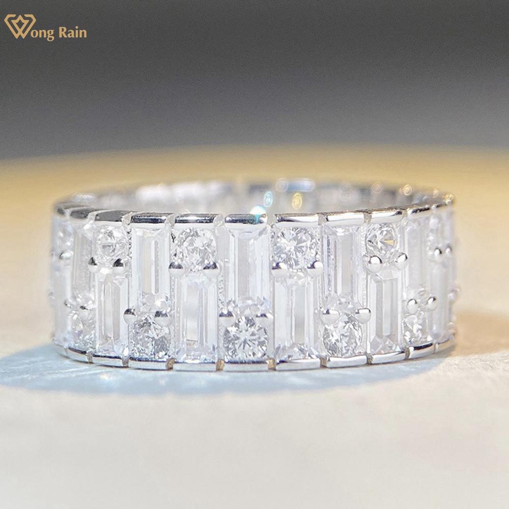 Wong Rain Solid из стерлингового серебра 925 пробы изумрудной огранки AAAAA с цирконами, драгоценный камень, свадебное обручальное кольцо для женщин, ювелирные изделия US 6 белый
Wong Rain Solid из стерлингового серебра 925 пробы изумрудной огранки AAAAA с цирконами, драгоценный камень, свадебное обручальное кольцо для женщин, ювелирные изделия US 6 белый