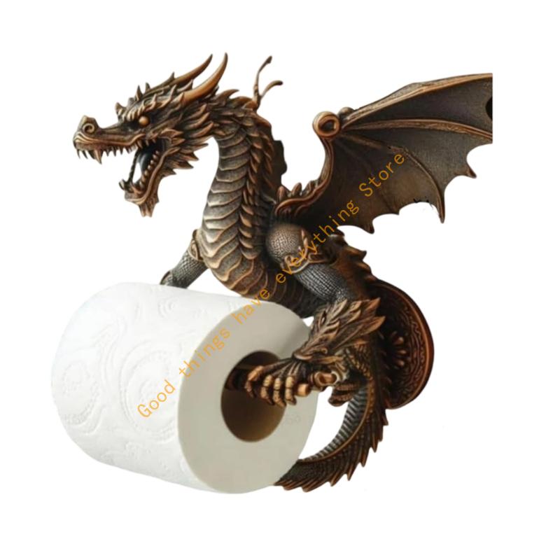 Bathroom Toilet Paper Holder Wall Mounted Tissue Towel Roll Dispenser Unique Dragon Tissue Roll Holder Storage Rack
Bathroom Toilet Paper Holder Wall Mounted Tissue Towel Roll Dispenser Unique Dragon Tissue Roll Holder Storage Rack