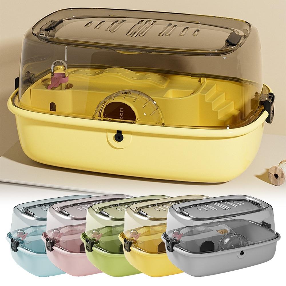 Transparent Hamster Habitat Ventilation Gerbils House New Large Hamster Cage for Small Animals Standard-Yellow
Transparent Hamster Habitat Ventilation Gerbils House New Large Hamster Cage for Small Animals Standard-Yellow