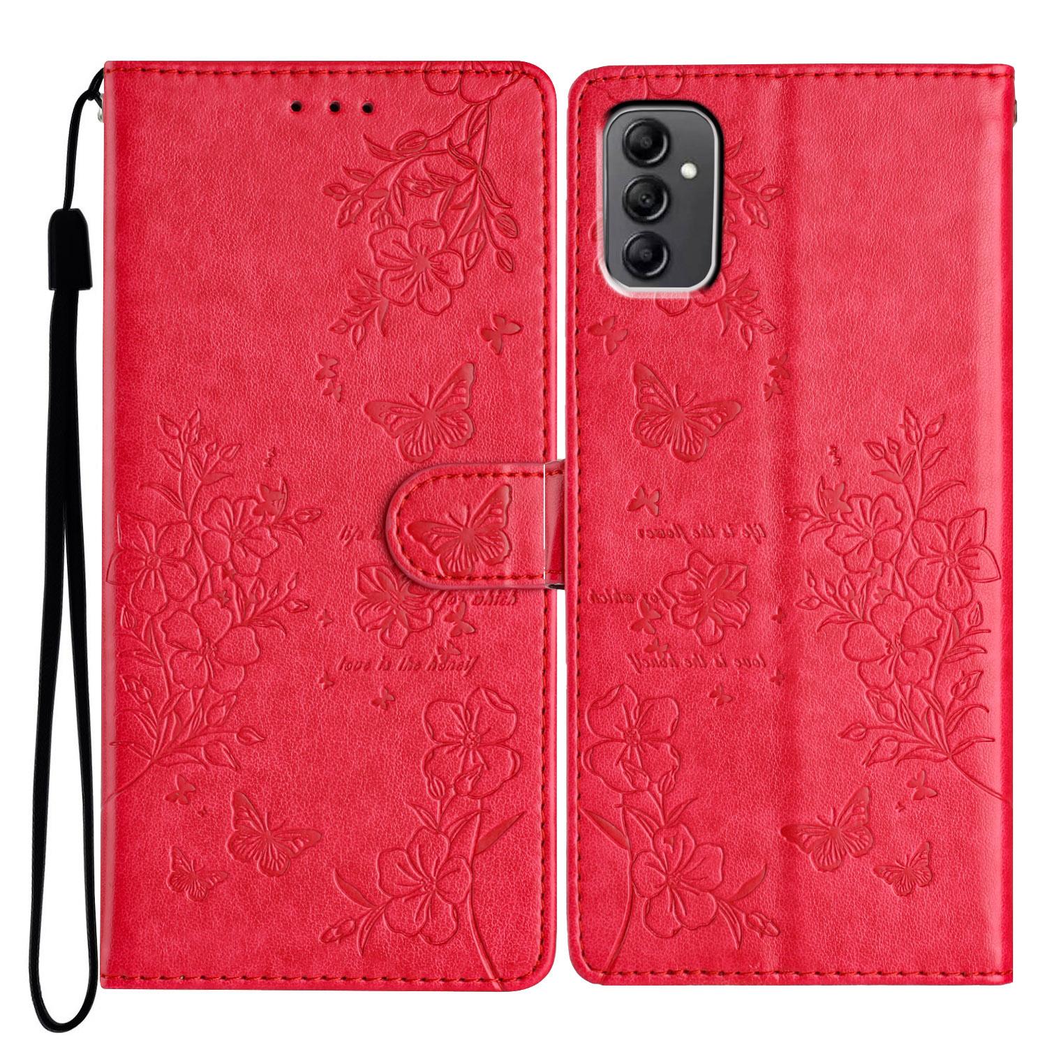 For Samsung Galaxy A14 5G Phone Case Butterfly Floral Imprint Leather Flip Cover with Wallet Red
For Samsung Galaxy A14 5G Phone Case Butterfly Floral Imprint Leather Flip Cover with Wallet Red