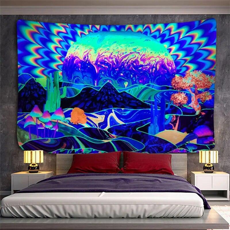 Темный академический декор комнаты Закат Флуоресцентный гобелен Психоделический гриб Ведьма Эстетика Бохо Дом 100x75cm
Темный академический декор комнаты Закат Флуоресцентный гобелен Психоделический гриб Ведьма Эстетика Бохо Дом 100x75cm