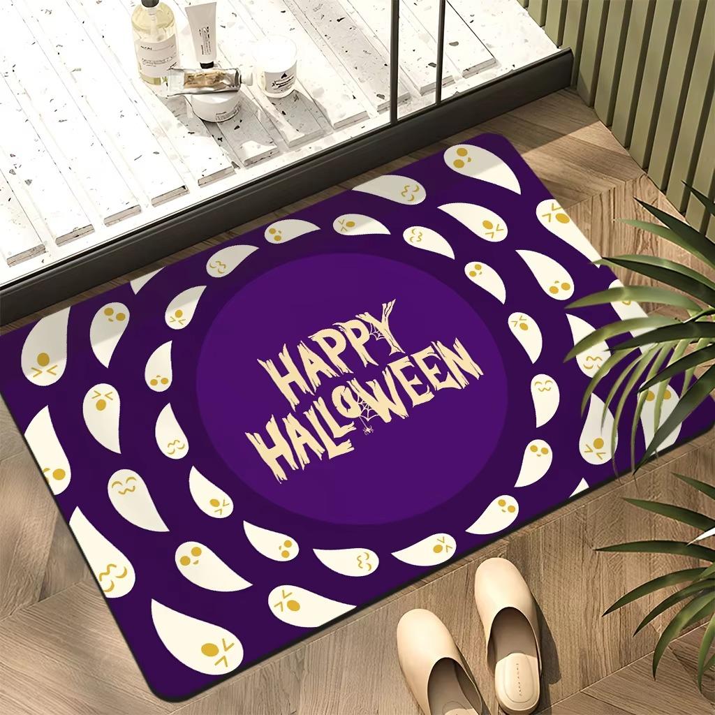 Halloween Themed Door Mat With Cute Spooky Patterns Like Pumpkins Bats Spider Webs Cartoons Non Slip Vibrant Entrance Rug 40X60cm
Halloween Themed Door Mat With Cute Spooky Patterns Like Pumpkins Bats Spider Webs Cartoons Non Slip Vibrant Entrance Rug 40X60cm