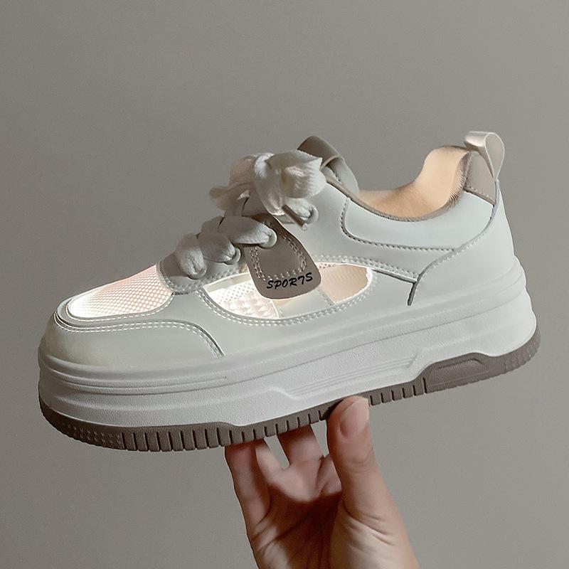 Summer new versatile women s shoes mesh breathable hollow white shoes thick sole heightening flat bottom casual board shoes 35 чорний
Summer new versatile women s shoes mesh breathable hollow white shoes thick sole heightening flat bottom casual board shoes 35 чорний