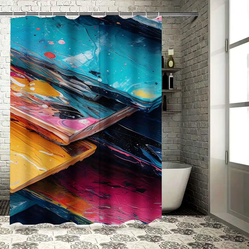 Artistic Shower Curtain With Vibrant Colorful Design Easy Cleaning Waterproof Fabric For Bathroom Decorations W60H190(CM)-1 Pcs
Artistic Shower Curtain With Vibrant Colorful Design Easy Cleaning Waterproof Fabric For Bathroom Decorations W60H190(CM)-1 Pcs