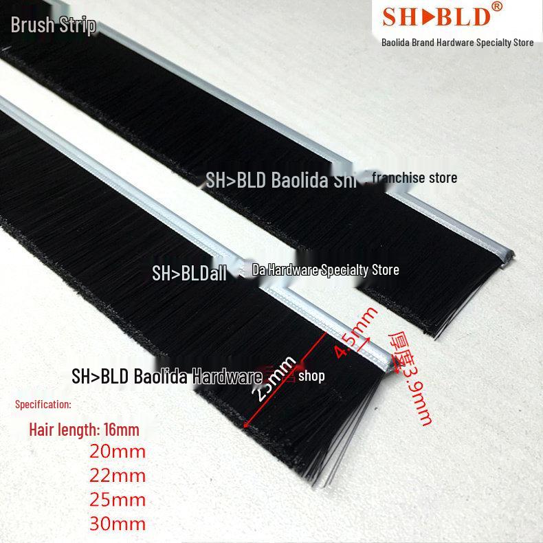 Elevator Dustproof Brush Strip - Black, 16-50mm Length Options Non-standard pricing, need discussion
Elevator Dustproof Brush Strip - Black, 16-50mm Length Options Non-standard pricing, need discussion