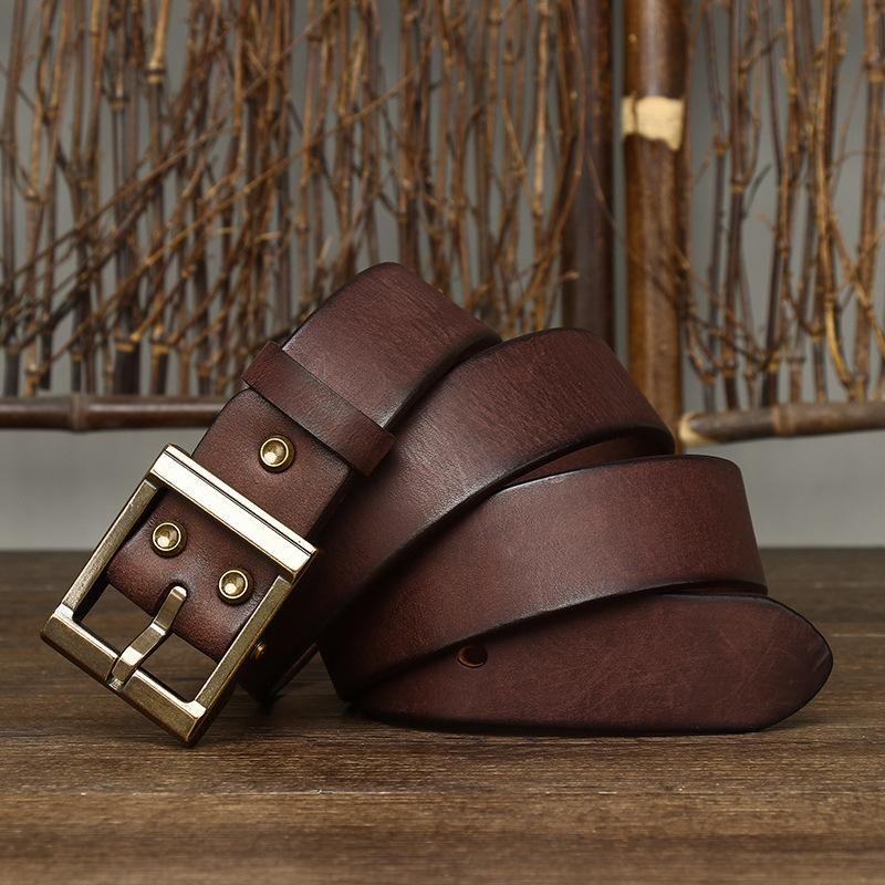 Мужской кожаный ремень, утолщенный, из натуральной кожи растительного дубления, из натуральной кожи, с латунной пряжкой, в стиле ретро, модная натуральная кожа 115cm
Мужской кожаный ремень, утолщенный, из натуральной кожи растительного дубления, из натуральной кожи, с латунной пряжкой, в стиле ретро, модная натуральная кожа 115cm