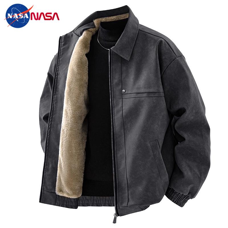 Men s NASA PU Leather Jacket - Autumn/Winter, Velvet-Lined, Stylish, Warm, Loose Fit Motorcycle Outerwear. 2XL (165-185 jin)
Men s NASA PU Leather Jacket - Autumn/Winter, Velvet-Lined, Stylish, Warm, Loose Fit Motorcycle Outerwear. 2XL (165-185 jin)
