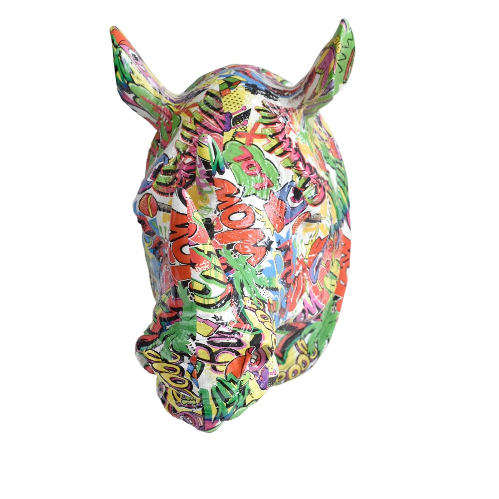 Modern Minimalist Home Decor - Resin Rhino Head Wall Art Creative Animal Head Wall Decoration Pendant One Size
Modern Minimalist Home Decor - Resin Rhino Head Wall Art Creative Animal Head Wall Decoration Pendant One Size