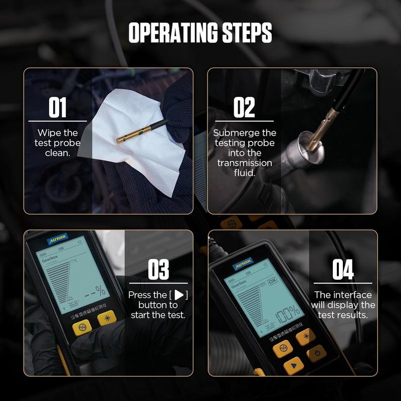 AUTOOL AS505 Car Transmission Fluid Tester Digital Display ATF Exchanger Gearbox Oil Tester Tool For Diesel Engine
AUTOOL AS505 Car Transmission Fluid Tester Digital Display ATF Exchanger Gearbox Oil Tester Tool For Diesel Engine
