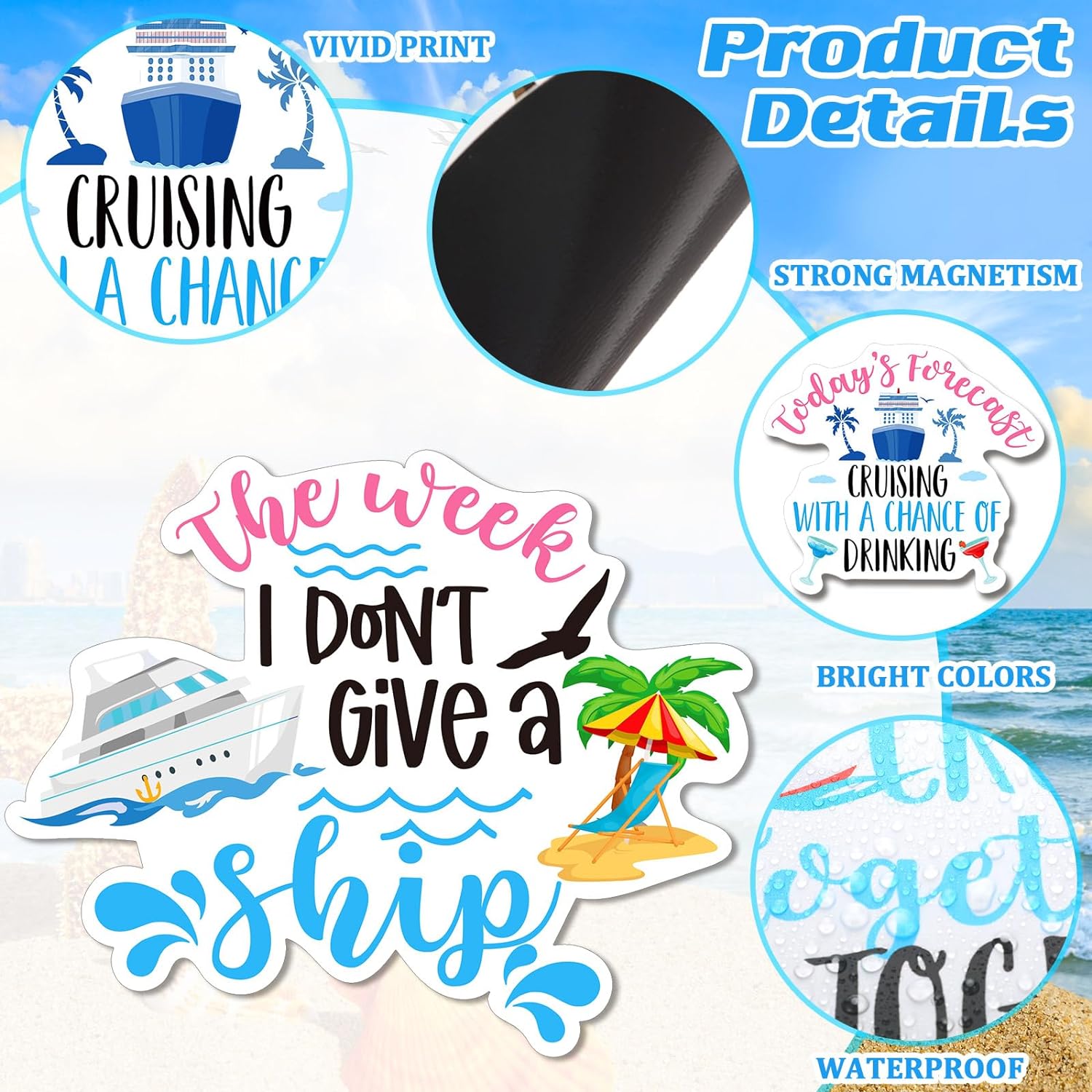 5 Pcs Magnetic Fridge Stickers - Funny Ship Door Magnets for Cruise Ship Decor - Refrigerator & Garage Magnet Decorations, 7.6 x белый
5 Pcs Magnetic Fridge Stickers - Funny Ship Door Magnets for Cruise Ship Decor - Refrigerator & Garage Magnet Decorations, 7.6 x белый