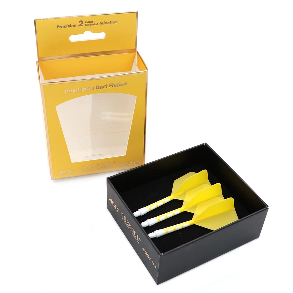 CUESOUL ROST T19 Shaft Integrated Flight Big Wing Shape Yellow with white Ice Shaft set - 3-piece (CS-AK577-1L)
CUESOUL ROST T19 Shaft Integrated Flight Big Wing Shape Yellow with white Ice Shaft set - 3-piece (CS-AK577-1L)